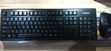 клавиатура и мышка: Клавиатура+мышка A4TECH новый не использовался модель PADLESS 3100N