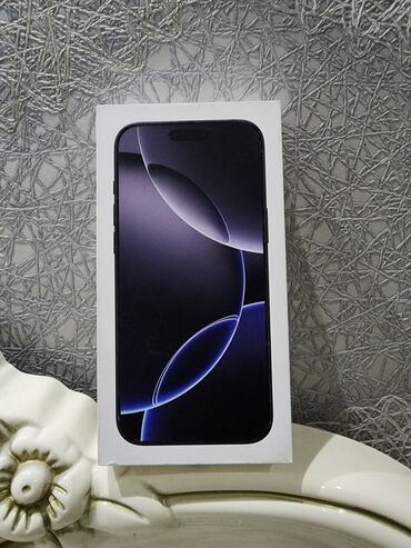 кемин телефон: IPhone 16 Pro Max, Жаңы, 256 ГБ, Black Titanium, Куту, 1 %