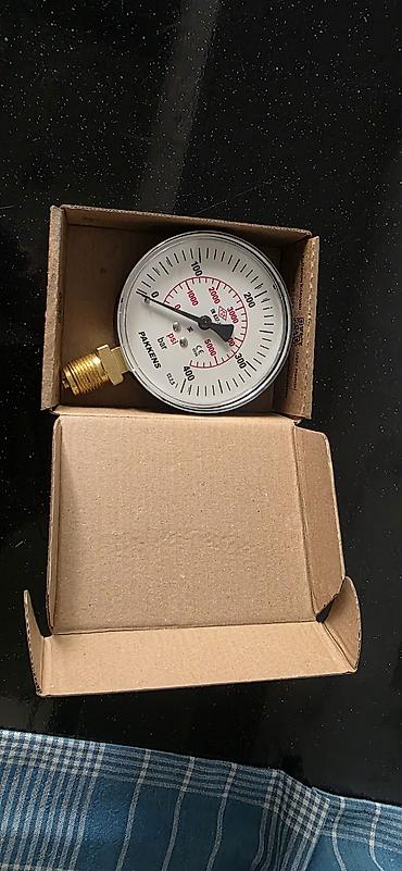 manometr: Pakkens mexaniki manometr - Model: Pakkens, G 1/2” alt çıxışlı - Ölçü — 4