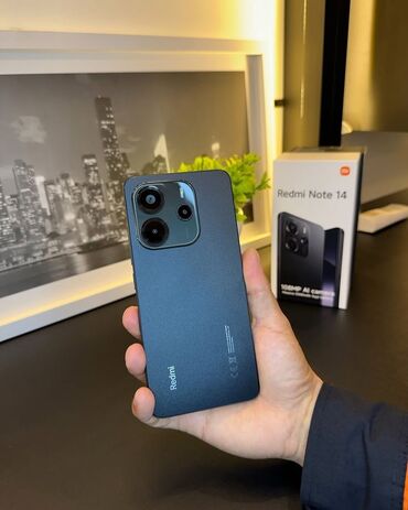 скупка компютера: Redmi, Redmi Note 14, Жаңы, 128 ГБ, түсү - Кара, 1 SIM