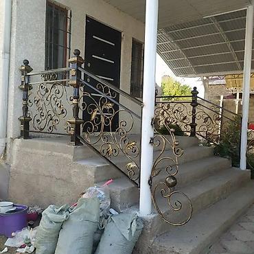 Готовые перила: Готовые перила, Материал: Кованное железо, Для крыльца — 45