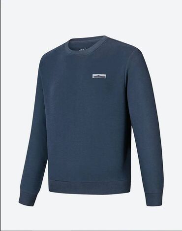 оверсайз свитер: Мужская толстовка свитшот ERKE M.Pullover Sweatshirt, цвет: d.blue