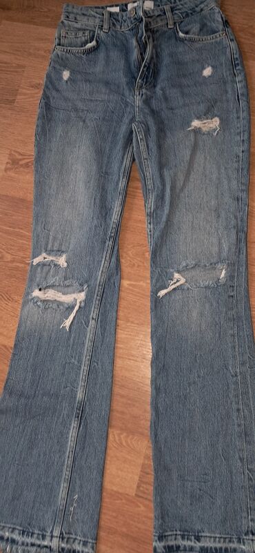 cins pencəklər: Джинсы Denim Co, M (EU 38), L (EU 40), цвет - Голубой