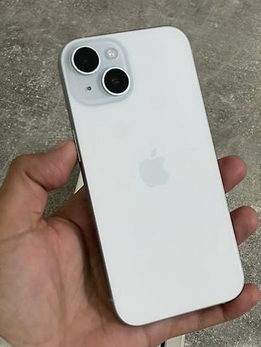 Мобильные телефоны: IPhone 15, Б/у, 256 ГБ, Голубой, Коробка, 82 % — 6