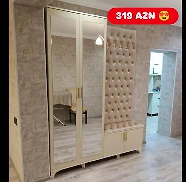 Dəhliz dolabları: Yeni, 2 qapılı, Güzgülü, Bej, Açılan, Düz dolab — 1