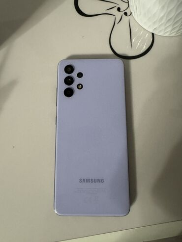 телефон на 10000: Samsung Galaxy A32, Б/у, 128 ГБ, цвет - Фиолетовый, 2 SIM