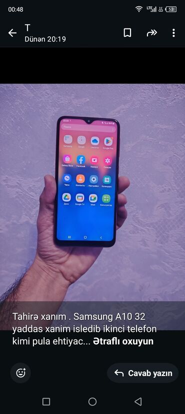 Mətbəx texnikası: Samsung Galaxy A10, 32 GB, Sensor