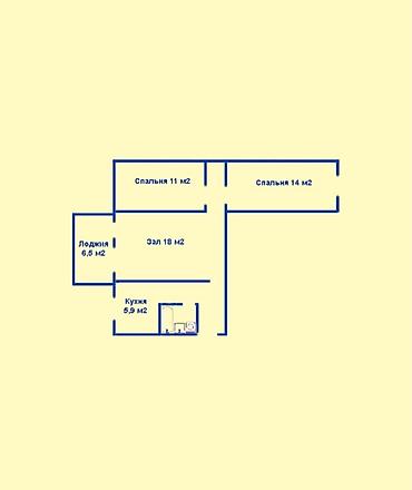 kva: 3 комнаты, 60 м², 104 серия, 4 этаж, Свежий ремонт — 9