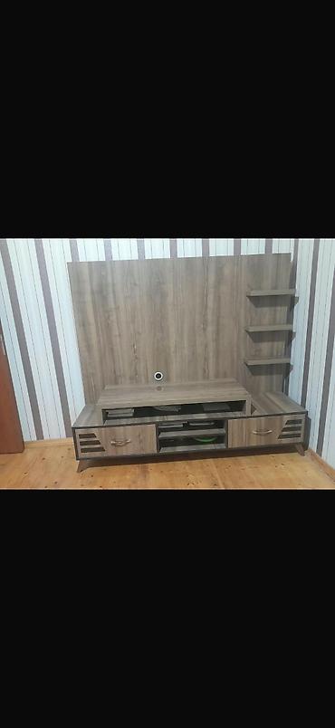 mdf panel: Yeni, Düz TV altlığı, Polkalı, Laminat — 1