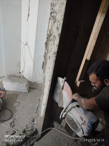 Beton işləri: Beton kəsmə beton deşmə xidməti Karot - HILTI DD 200 / 350 ilə 25 ° — 15