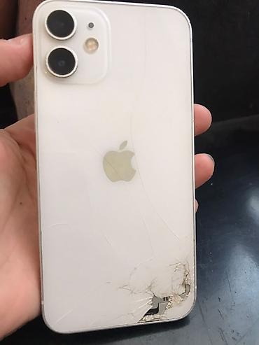 pc case: IPhone 12 mini, Б/у, 128 ГБ, Белый, 80 % — 1