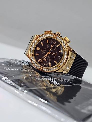 original saatlar: Yeni, Qol saatı, Hublot, rəng - Qızılı — 2