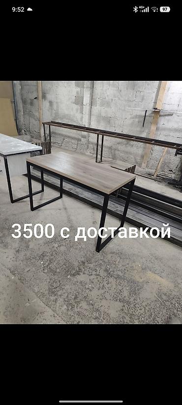 белый офисный стол: Представляем функциональный письменный стол в индустриальном стиле — 1