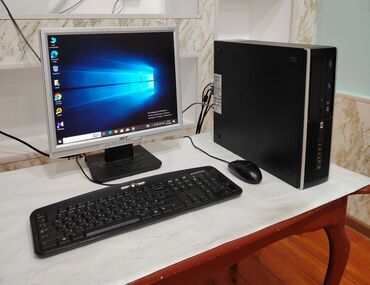 Masaüstü kompüterlər və iş stansiyaları: Komputer ddr3🖥️ Ìslekdir🖱️ problemsiz. Windows 10.pro yaddas Hdd 160gb