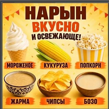 чипси: Нарын — вкусно и освежающе! Ассортимент: - Мороженое мягкое (софт) из — 1