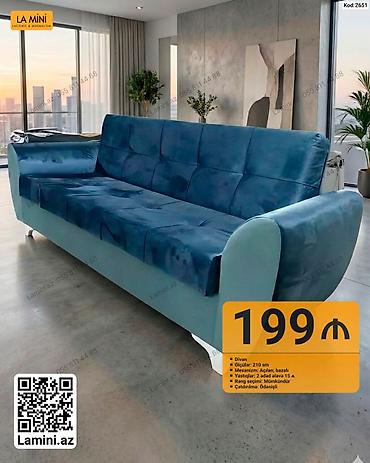 Divan – La Mini dizaynı • Ölçü: 210 sm • Mexanizm: Açılan, bazalı lalafo.az -da Divan – La Mini dizaynı • Ölçü: 210 sm • Mexanizm: Açılan, bazalı