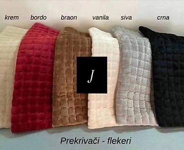 Prekrivači za nameštaj: Plišani flekeri za trosed,dvosed i fotelju. Cena 2800 — 1