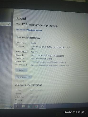 ekran kartı 3060: HP Pavilion g6 i5 prosessor 8 GB ram 128 GB SSD 300 GB HDD əla — 2
