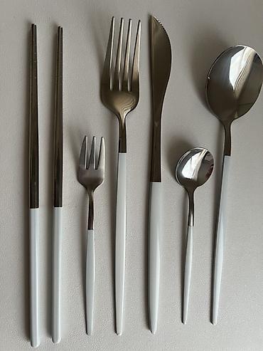 маленький нож: Набор столовых приборов из нержавеющей стали (STAINLESS STEEL) с — 3