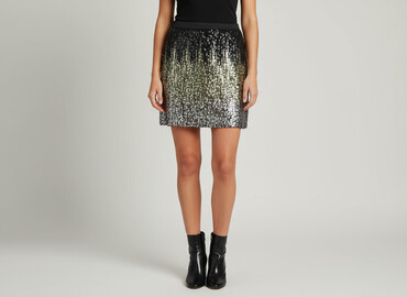 brokatowe sukienki plus size: Spódnica damska, rozmiar M