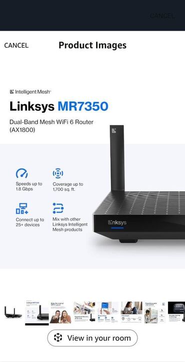 Modemlər və şəbəkə avadanlıqları: Router satılır təzə LİNKSYS MR7350.
Qiymət 200 azn