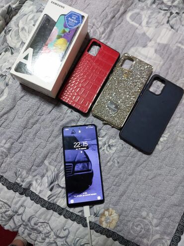 хорошие сенсорные телефоны: Samsung A51, Б/у, 128 ГБ, 2 SIM