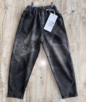 мужской джинсы: Джинсы и брюки, цвет - Черный, Новый