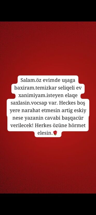 ev temizlik isi bakida: Dayə