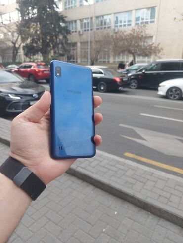 Samsung: Samsung Galaxy A10, 32 GB, rəng - Göy, Zəmanət, İki sim kartlı, Sənədlərlə