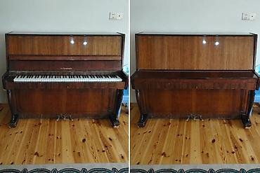 Pianino 3 pedalli. Baxcada istifade edilib. Tam islekdir. Qiymet 150