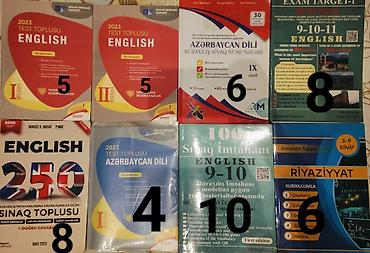 Məktəb dərslikləri və imtahan hazırlığı üçün toplu kitab dəsti
