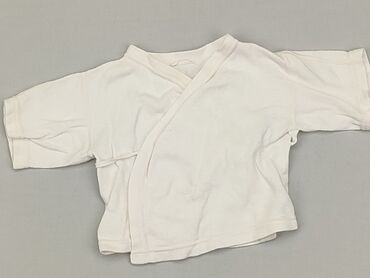 biała bluzka do szkoły: Bluzka, 0-3 m, stan - Dobry