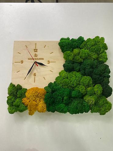 Часы для дома: Часы настенный часы декор для дома Часы с натуральным мхом эко часы at lalafo.kg — 3 Часы для дома: Часы настенный часы декор для дома Часы с натуральным мхом эко часы — 3