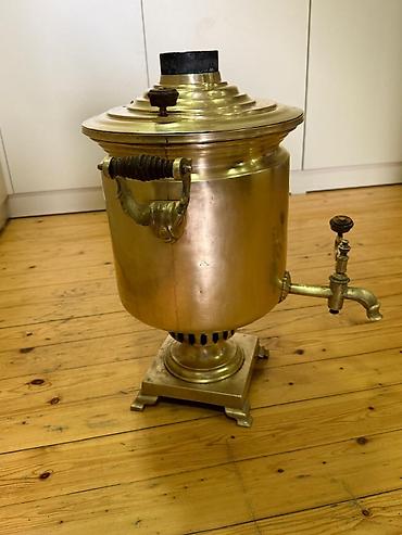 samovar 10 litre: Antik mis samovar – kömür/odunla işləyən, klassik “tula tipli” . 9 — 4