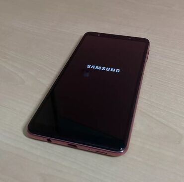 Samsung: Samsung Galaxy A7 2018, 64 GB, rəng - Narıncı, Sensor, Barmaq izi