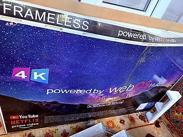 треснул экран: Продается телевизор, экран сломан. Безрамочный 55" 4K Smart TV на базе — 1