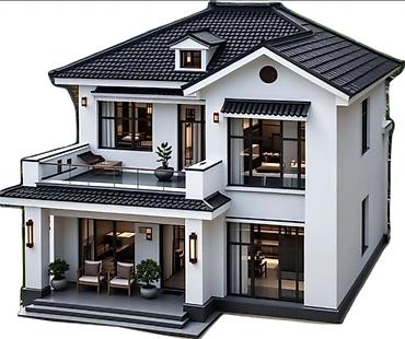 ev tiken usta: İki mərtəbəli müasir fərdi yaşayış evlərinin layihələndirilməsi və — 1