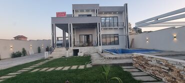 Həyət evləri və villaların satışı: Dəniz mənzərəli müasir villa - 2 mərtəbəli, geniş panoram pəncərələr — 3