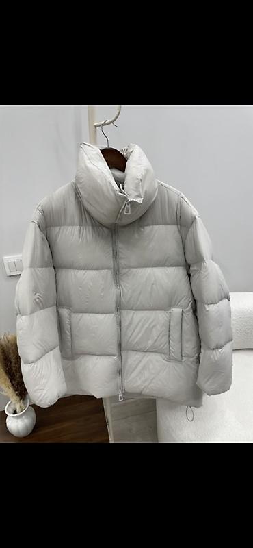 oversize: Женский пуховик, светло‑серый. - Теплый объемный пуховик с — 3