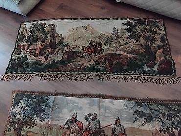 divar asilqan: Divar üçün dekorativ gobelenlər – 2 ədəd komplekt - Üslub: klassik — 2
