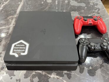 PS4 (Sony Playstation 4): Ps 4 slim 1 tb,çox yaxşı vəziyyətdədir