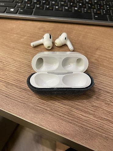 macbook air m2 512: Беспроводные вакуумные наушники, Apple, AirPods Pro, Б/у — 2