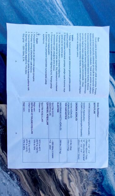 Matraslar: Yeni, Hava ilə doldurulmuş matras, Bir nəfərlik — 10