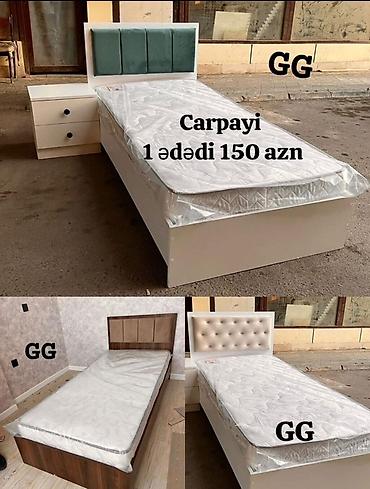 Çarpayılar: Çarpayı – tək nəfərlik model - Ölçü: tək ölçü (standard tək nəfərlik — 2