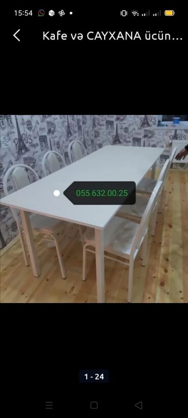 Stullar: Masa və oturacaqlar dəstləri. Masalar və oturacaqlar dəsti. Stol stul — 17