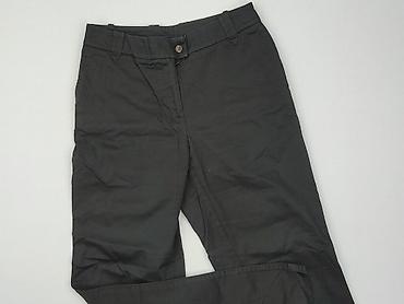 czarne cargo pull and bear: Spodnie materiałowe damskie, rozmiar M — 1