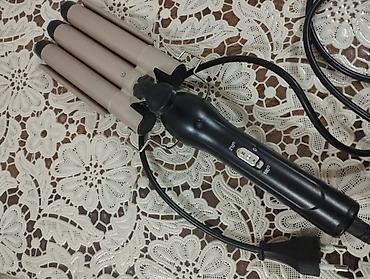 stolustu ventilator: Üçlü büzmə saç maşası (wave curler) - 3 borulu dizayn: dərin, vahid — 2