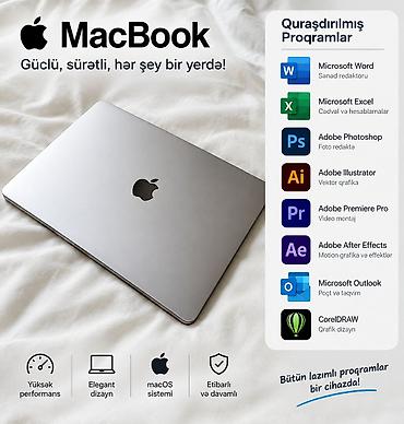Apple MacBook: Apple MacBook Air 13.6-inch M3 8/256GB 🔥 MacBook satılır — Peşəkar — 4
