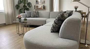 Divanlar: Məhsul: Modul künc divan – yumşaq qövs formalı dizayn. Cox az istifade — 2