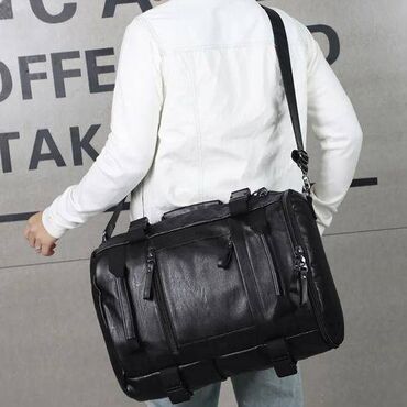 сумка черного цвета: Высококачественная складная дорожная Сумка 3 в 1 Размер 47см в